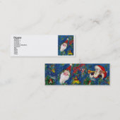 CHRISTMAS NIGHT / SANTA CLAUS MINI VISITEKAARTJE (Voorkant / Achterkant)