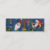 CHRISTMAS NIGHT / SANTA CLAUS MINI VISITEKAARTJE (Achterkant)