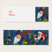 CHRISTMAS NIGHT / SANTA CLAUS MINI VISITEKAARTJES (Voorkant /achterkant)