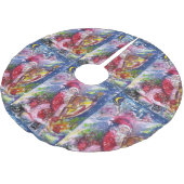 CHRISTMAS NIGHT/SANTA CLAUS PLAYING HARP KERSTBOOM ROK (Gekanteld)