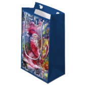 CHRISTMAS NIGHT/SANTA CLAUS PLAYING HARP KLEIN CADEAUZAKJE (Voorkant Gekanteld)