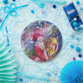 CHRISTMAS NIGHT/SANTA CLAUS PLAYING HARP PAPIEREN BORDJE (Feest)