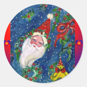 CHRISTMAS NIGHT / SANTA CLAUS RONDE STICKER