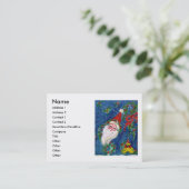 CHRISTMAS NIGHT / SANTA CLAUS VISITEKAARTJE (Staand voorkant)