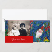 CHRISTMAS NIGHT / SANTA FEESTDAGENKAART (Voorkant / Achterkant)