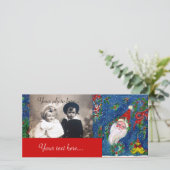 CHRISTMAS NIGHT / SANTA FEESTDAGENKAART (Staand voorkant)