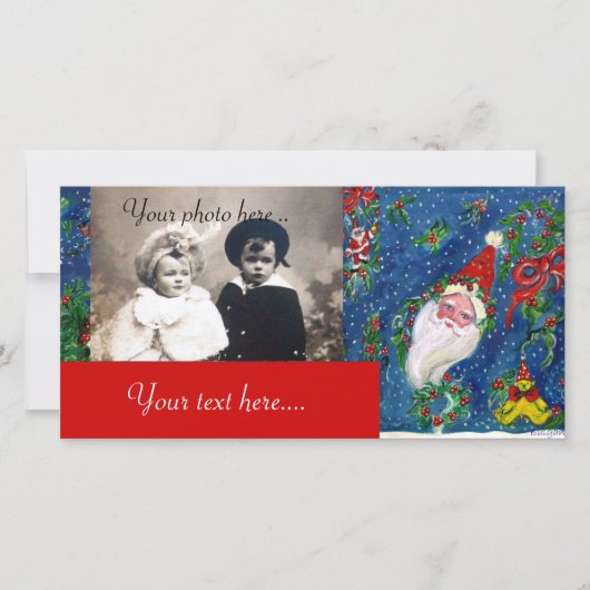 CHRISTMAS NIGHT / SANTA FEESTDAGENKAART (Voorkant)