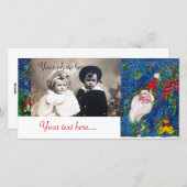 CHRISTMAS NIGHT / SANTA FEESTDAGENKAART (Voorkant / Achterkant)