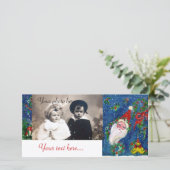 CHRISTMAS NIGHT / SANTA FEESTDAGENKAART (Staand voorkant)