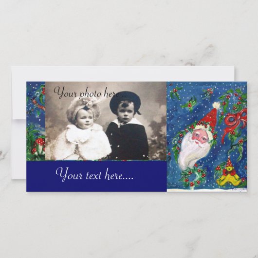 CHRISTMAS NIGHT / SANTA FEESTDAGENKAART (Voorkant)