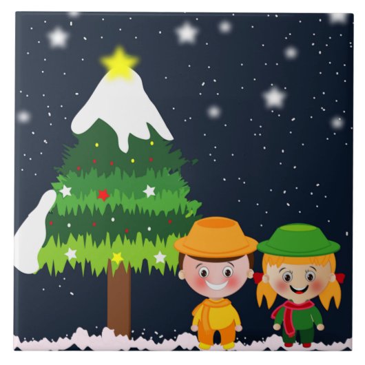 CHRISTMAS NIGHT TEGELTJE (Voorkant)