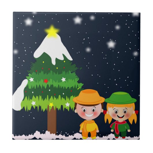 CHRISTMAS NIGHT TEGELTJE (Voorkant)