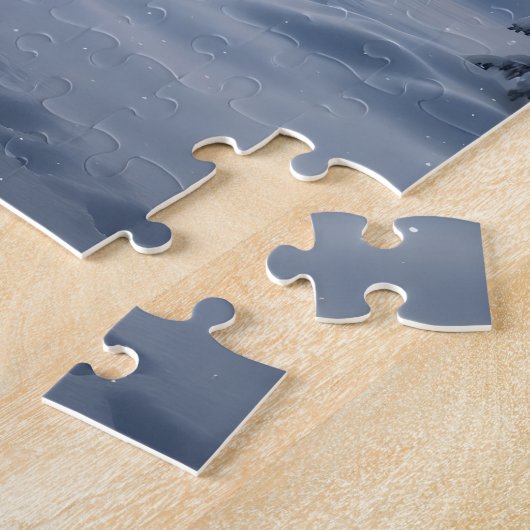 Christmas night with Santa's reindeer Legpuzzel (Zijkant)