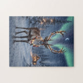 Christmas night with Santa's reindeer Legpuzzel (Horizontaal)