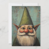 Christmas Nisse - Traditionele Scandinavische vaka Feestdagenkaart (Voorkant)