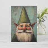 Christmas Nisse - Traditionele Scandinavische vaka Feestdagenkaart (Staand voorkant)