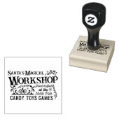 Christmas North Pole Santa's workshop Rubberstempel (Gestempeld)