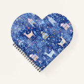 Christmas Notebook – Whimsical Spiral Design Notitieboek (Voorkant)