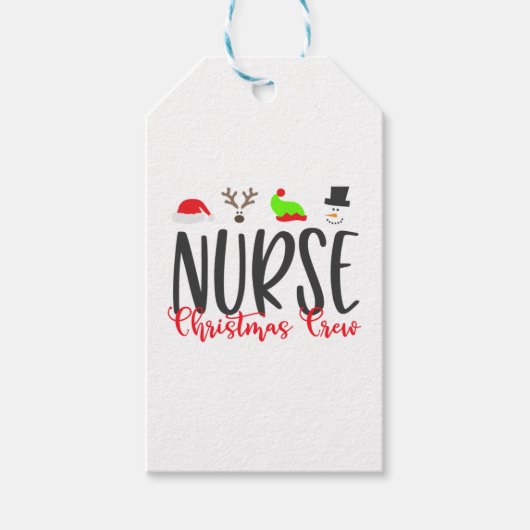 Christmas Nurse2 Cadeaulabel (Voorkant)