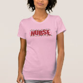 Christmas Nurse Christmas Lights Design T-shirt (Voorkant)