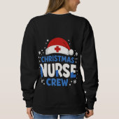 Christmas Nurse Crew – Funny Holiday Nurse T-Shirt (Achterkant)