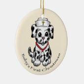 Christmas Nurse Dog aangepaste ornamenten (Rechts)