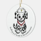 Christmas Nurse Dog aangepaste ornamenten (Links)