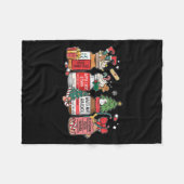 Christmas Nurse Funny Peppermint Mocha Profol Er E Fleece Deken (Voorkant (Horizontaal))