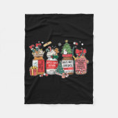 Christmas Nurse Funny Peppermint Mocha Profol Er E Fleece Deken (Voorkant)