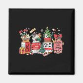 Christmas Nurse Funny Peppermint Mocha Profol Er E Magneet (Voorkant)