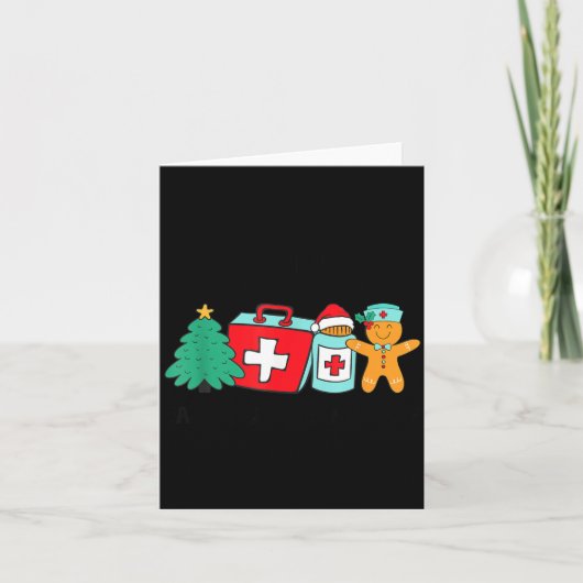 Christmas Nurse Have You Tried Icing It Gingerbrea Kaart (Voorkant)