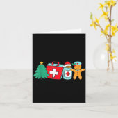 Christmas Nurse Have You Tried Icing It Gingerbrea Kaart (Gele Bloem)