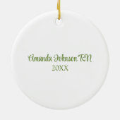 Christmas Nurse Ornament (Achterkant)