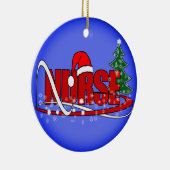 CHRISTMAS NURSE ORNAMENT (ÉÉN ZIJDE) (Rechts)