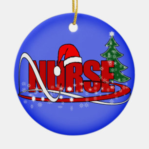 CHRISTMAS NURSE ORNAMENT (ÉÉN ZIJDE)