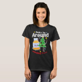 Christmas Nurse Roc'n Around The Christmas Tree NI T-shirt (Voorkant volledig)