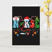 Christmas Nurse Xmas Rn Nursing Christmas Nurse Sa Kaart (Gele Bloem)