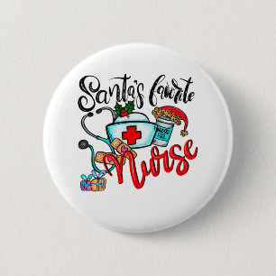 Christmas Nursing1 Ronde Button 5,7 Cm