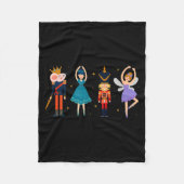 Christmas Nutcracker Ballet - Nutcracker  Fleece Deken (Voorkant)