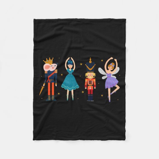 Christmas Nutcracker Ballet - Nutcracker Fleece Deken (Voorkant)