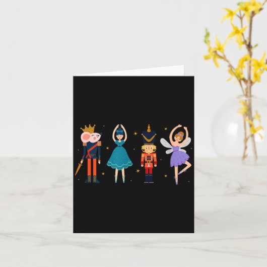 Christmas Nutcracker Ballet - Nutcracker Kaart (Gele Bloem)