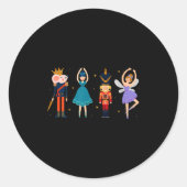Christmas Nutcracker Ballet - Nutcracker  Ronde Sticker (Voorkant)