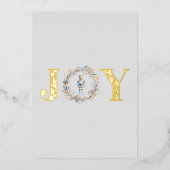 Christmas Nutcracker Ballet Waterverf Foto Folie Feestdagenkaart (Voorkant)