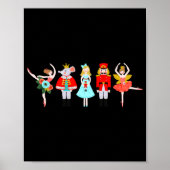 Christmas Nutcracker Character Illustrations  Poster (Voorkant)