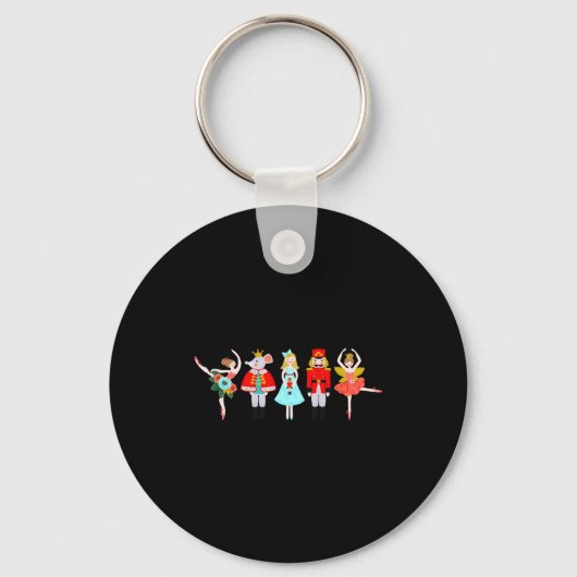 Christmas Nutcracker Character Illustrations  Sleutelhanger (Voorkant)
