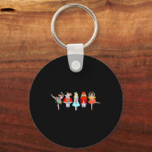 Christmas Nutcracker Character Illustrations  Sleutelhanger (Voorkant)