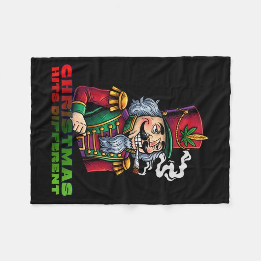 Christmas Nutcracker Christmas Hits Different  Fleece Deken (Voorkant (Horizontaal))