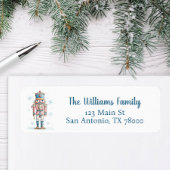 Christmas Nutcracker Holiday Address Etiket