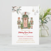 Christmas Nutcracker Holiday Open House Invitation Kaart (Staand voorkant)