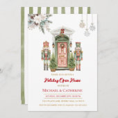 Christmas Nutcracker Holiday Open House Invitation Kaart (Voorkant / Achterkant)